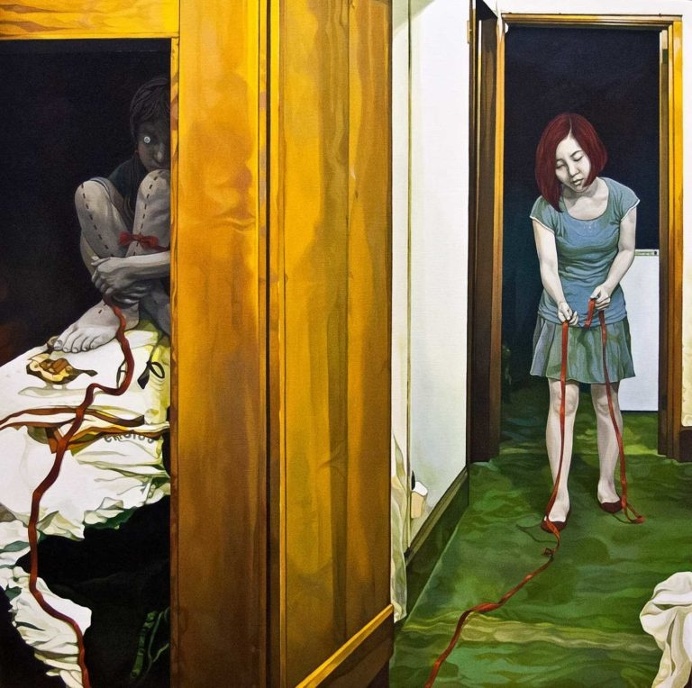Beside You: Narrative and Melancholic Paintings by Jolene Lai
