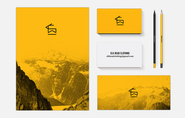 elk_brand2.jpg #mock #business #card #up #stationery #logo