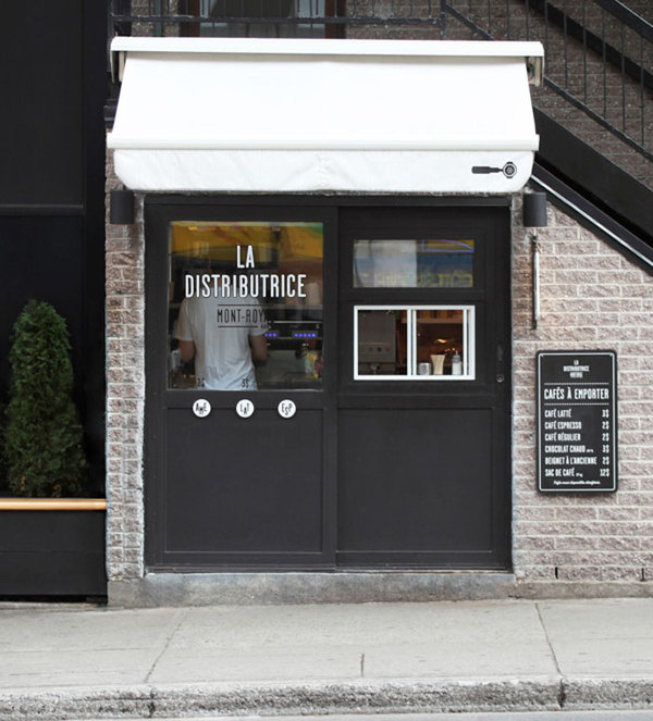 La Distributrice: Smallest cafe place in NorthÂ America The Dieline #shop