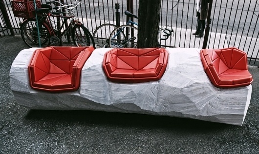 the practice of everyday design: log chop bench #furniture #sofa