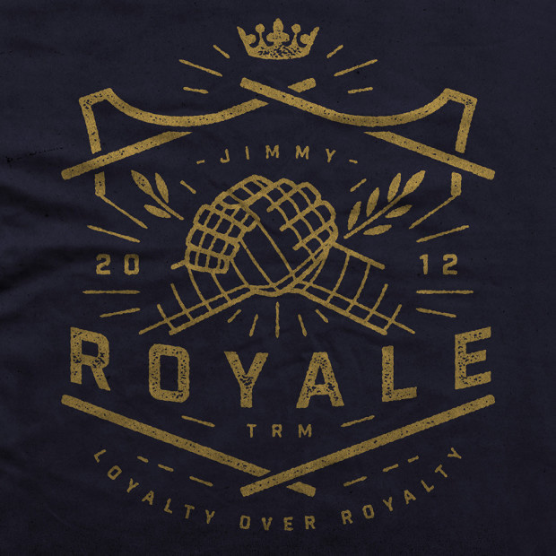 Jimmy Royale Logo Lock-up #vintagelogo #logo #shield