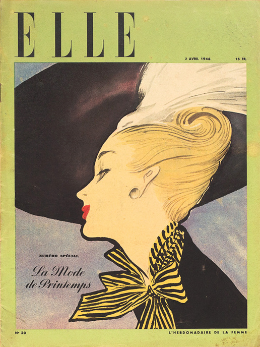 elle april 1946 #rene #gruau #illustration #fashion #elle #magazine
