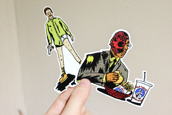 josh parkin breaking bad sticker pack 01 #breaking #josh #set #illustration #parkin #sticker #bad