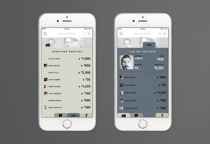 Movember App | Atollon
