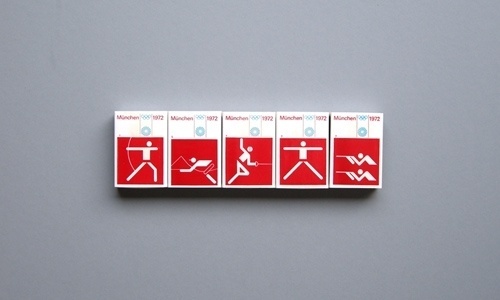 Otl Aicher 1972 Munich Olympics - Lighters Matchbooks and Matchboxes #otl #1972 #aicher #olympics #munich