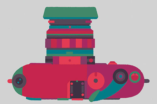 Basilicas print series by Adrian Johnson celebrates classic cameras #camera #illustration