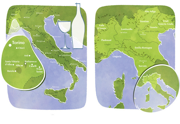 Drinks Magazine #illustration #vector #maps