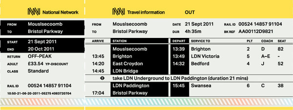 National Network Ticketing #design #graphic #transport #ticketing