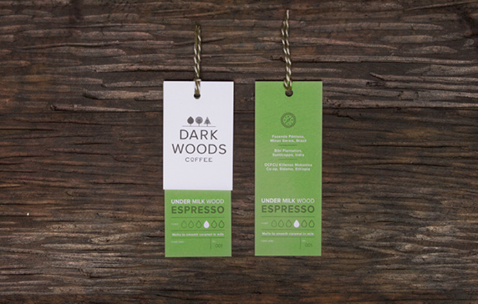 Dark Woods Coffee Labels www.lucasjubb.co.uk