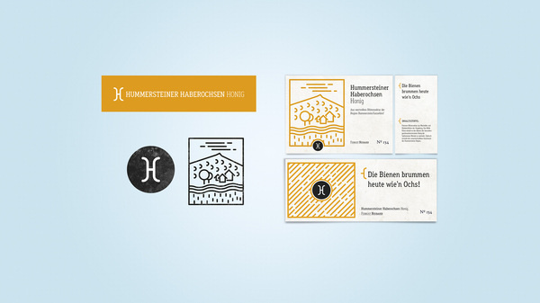 Honey from Hummerstein / Germany #branding #modern #sweet #iconic #honey