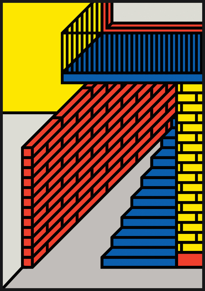 Town Planning — Peter Judson #isometric #shapes #color