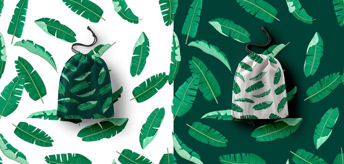 Tropical Banana leaf Patterns set on Behance