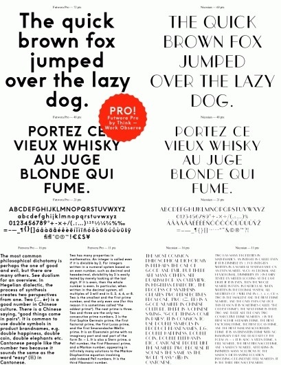 Fonts : T W O #fonts #think #futwora #observe #design #graphic #two #nicosian #pro #work