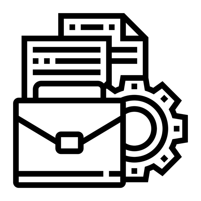 See more icon inspiration related to portfolio, save, paper, fashion, bag, school, travel, gear, file, , , , , , school material, management, administration, education, papers, briefcase, office, security, business, suitcase and vintage on Flaticon.