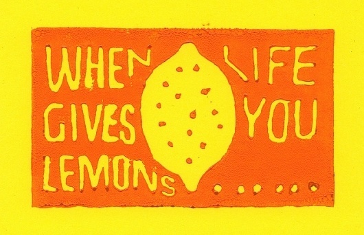 When life gives you lemons.... | Flickr - Photo Sharing! #linocut #lemons #life