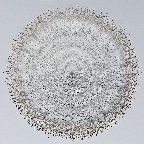 Intricate Organic Forms Cut from Paper by Rogan Brown #cut #sculpture #paper #art