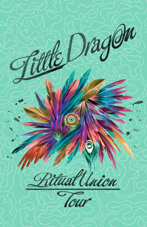 little dragon: Gallery #album #dragon #print #color #little #poster #music #concert #tour #typography