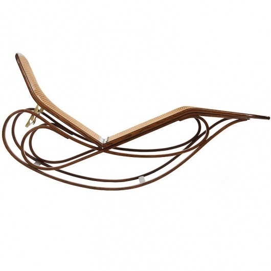 WYETH - Edward Wormley for Dunbar - the Rocking Chaise by Edward Wormley - 1stdibs #rocking #1960s #chaise #wormley #edward