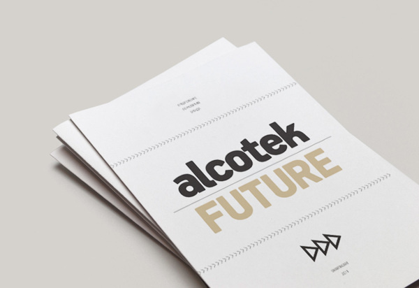 Alcotek Future on Behance #lines #print #trand #presentation #cover #minimal #future