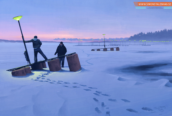 Simon Stålenhag Art Gallery #sweden #retro #futuristic #sci #fi #simon #digital #illustration #art #stalenhag