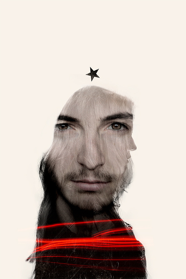 Multiple Exposures #woman #multiple #exposure #photography #star #man #light
