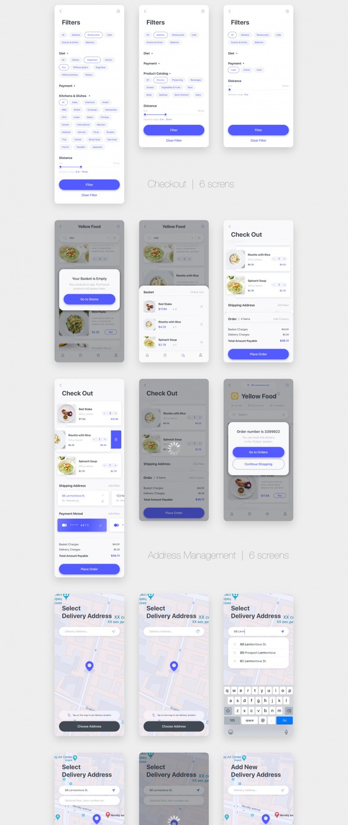 Delyo UI Kit | Food Delivery App