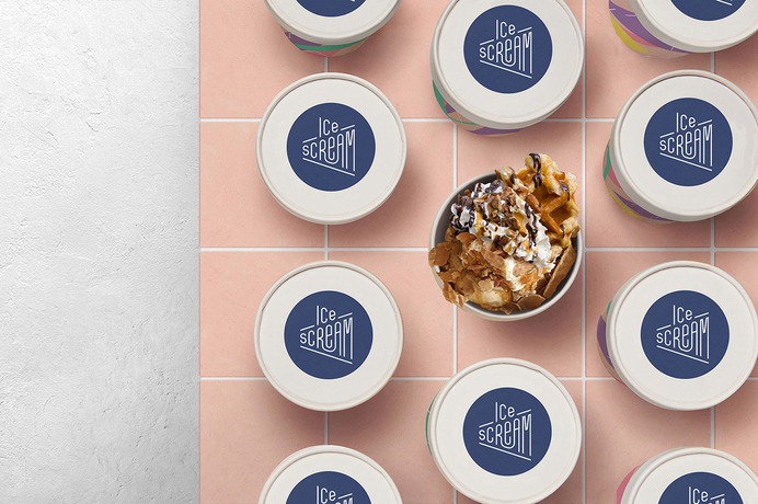 Ice Scream - Mindsparkle Mag Asthetique designed Ice Scream – the first established nitrogen ice cream shop in Bronx, NYC. It's cool, sweet and and the pop of color is a piece of joy! #logo #packaging #identity #branding #design #color #photography #graphic #design #gallery #blog #project #mindsparkle #mag #beautiful #portfolio #designer