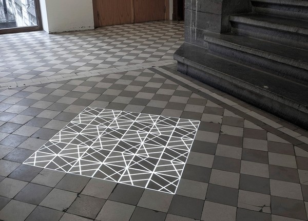 time_tilings_03 #tiles #projection #mapping #geometry #white