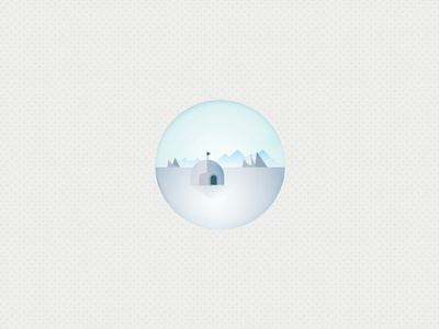 Due South (Icon 9) #igloo #pattern #iconset #icon #flag #illustrator #texture #shape #southpole