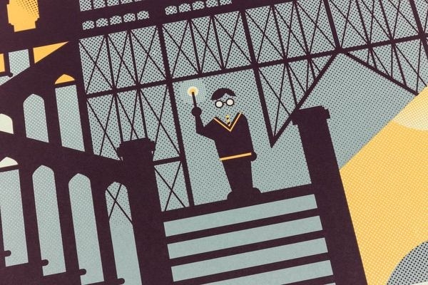 Harry Potter Prisoner of Azkaban Screen Printed Poster Illustration #flat #vector #print #design #color #screen #illustration