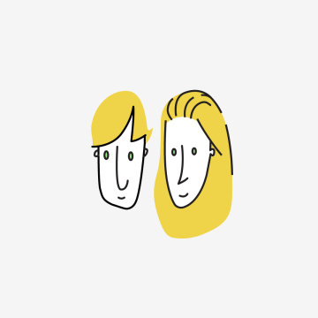 It's you and me green eyes #vector #girl #icon #boy #eyes #design #heads #illustration #face #cartoon #pairs #character