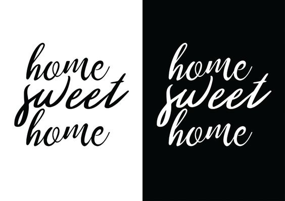 #home #sweet #quote #minimalist #font #design