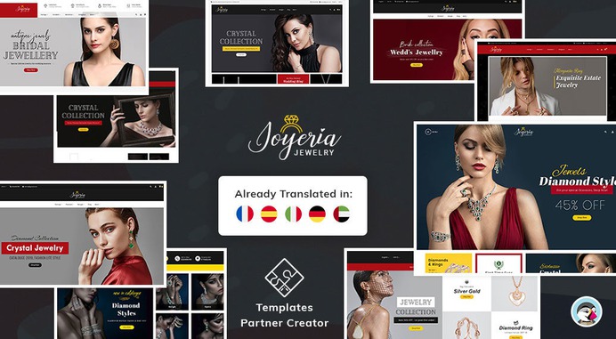 #Joyeria – #Imitation #Jewelry & #Diamond - #Prestashop #Responsive #Theme | #TemplateTrip #eCommerce #Website #Design #Template