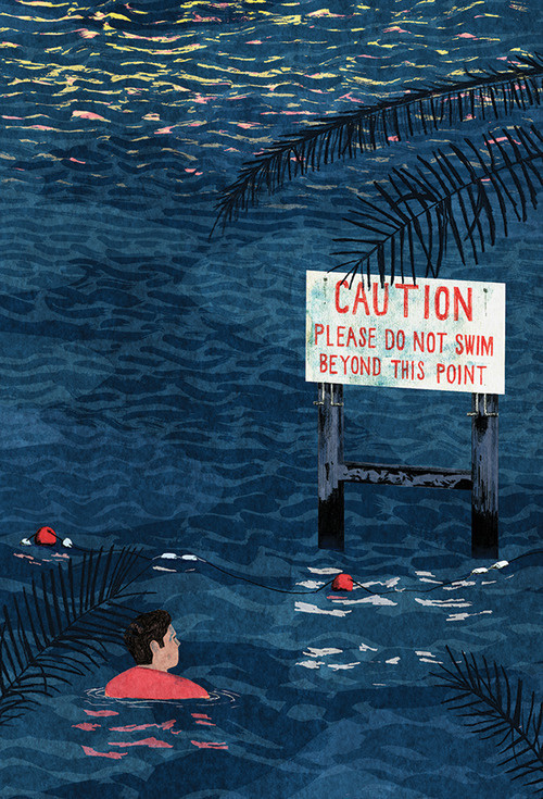 Illustration to accompany a short story called National Day for a competition run by Ambit Magazine.