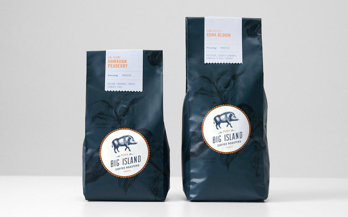 Big Island Coffee Roasters #packaging #artisanal #seal #coffee