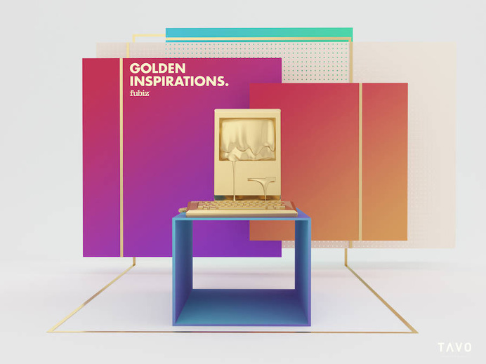 golden inspirations fubiz graphic