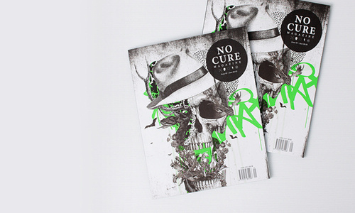 No Cure Magazine #design #graphic #quality #typography