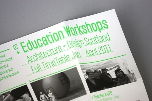 Effektive Studio. +44 (0)141 221 5070 #effektive #guide #exhibition #education #poster #mailer #fluroescent #typography