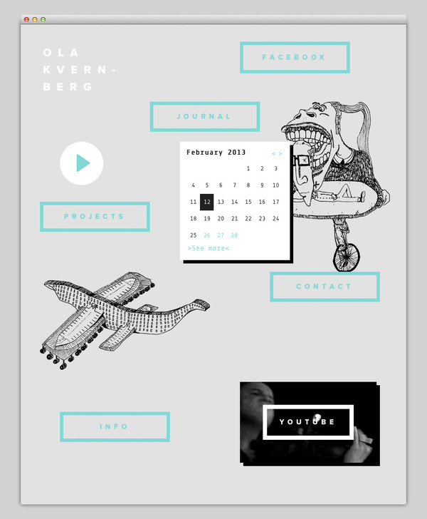 Ola Kvernberg #website #layout #design #web