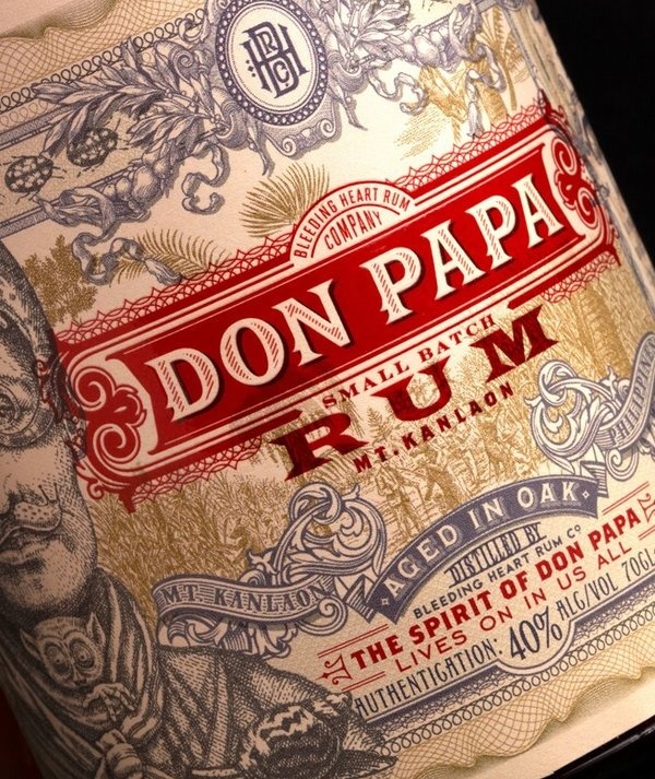 Stranger and Stranger #branding #bottle #alcohol #label #spirits #rum