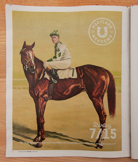 Portland Meadows: Brand ID, Collateral #official #manufacturing #horse #branding #the #company #race