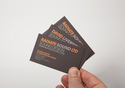 Bradley Rogerson Design Journal » Radiate Sound Identity / Bench.li #cards #business