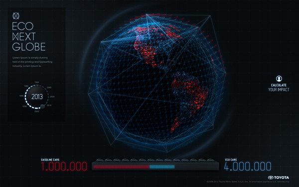 Eco Next Globe on Behance #globe #web
