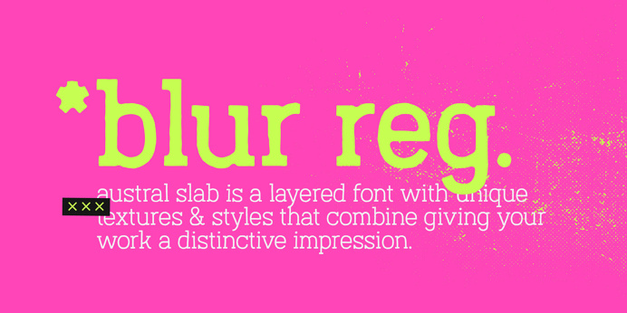 Austral slab handwritten font antipixel mindsparkle mag neon yellow pink typography type design