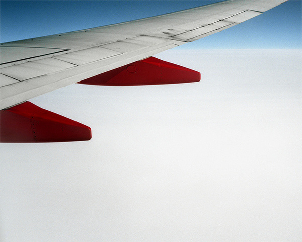 by sheenographs. #wing #red #airplane