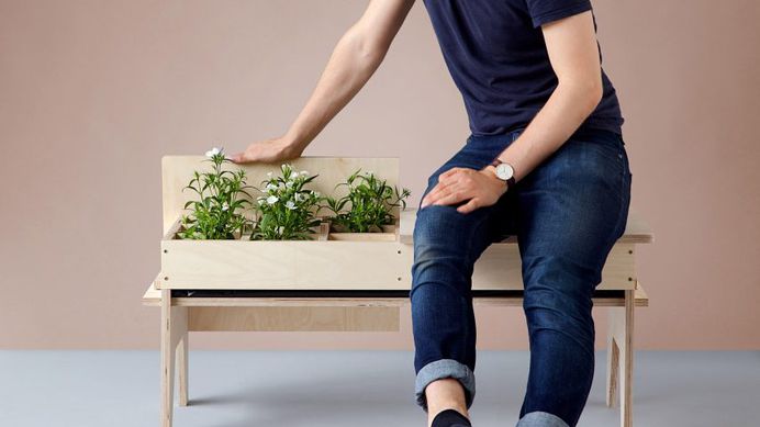 Florian Wegenast's furniture creates "temporary gardens" in small spaces