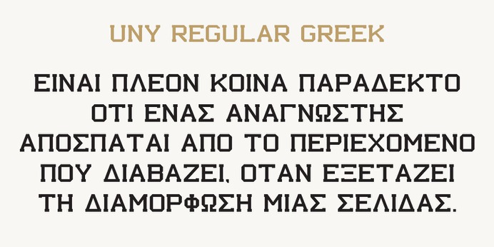 UNY typeface (font) designed by Thoma Kikis. Teknike.com - #uny #typeface #font #kikis #thomakikis #block #varsity #lettering #greek #latin #cyrillic #teknike
