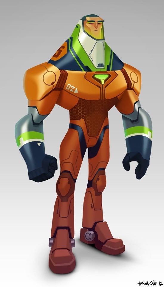 by Matias Hannecke #robot #design #fi #sci #illustration #suit #character