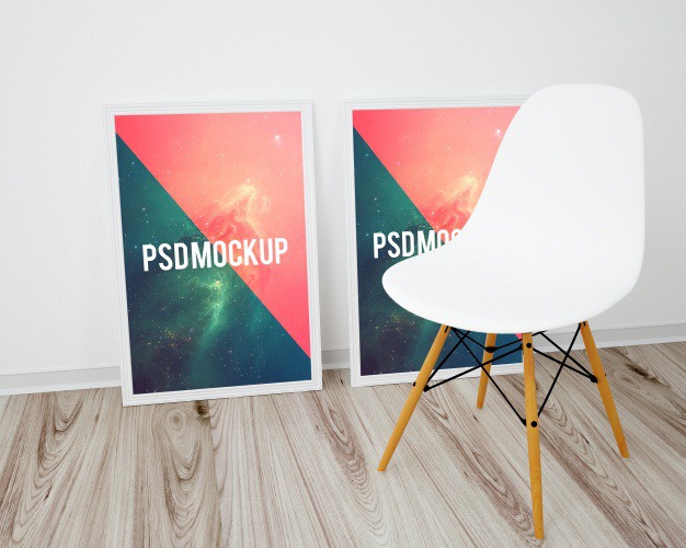 Frames on wooden floor and white chair mock up Free Psd. See more inspiration related to Frame, Poster, Mockup, Wood, Template, Frames, Photo frame, Web, Photo, Website, Wall, White, Elegant, Mock up, Poster template, Chair, Floor, Psd, Wooden, Templates, Website template, Mockups, Up, Web template, Realistic, Showcase, Real, Web templates, Mock ups, Mock, Psd mockup, Ups and Wood mockup on Freepik.
