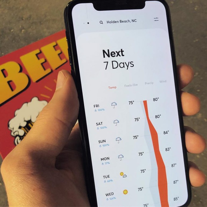 Weather app redesign